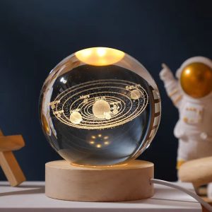 Color Changing LED 3D Crystal Ball – Solar System