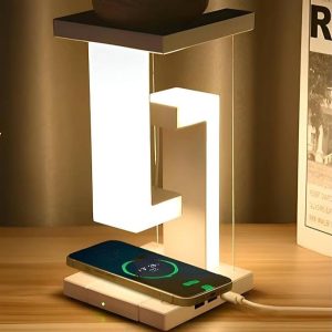 Anti-Gravity LED Desk Lamp with Wireless Charger