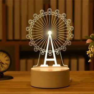 GearUP Acrylic Multicolor Night Lamp (Ferris Wheel)