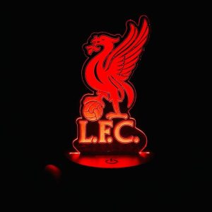 GearUP Acrylic Multicolor Night Lamp (Liverpool F.C.)