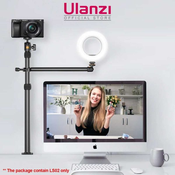 New! Overhead Desk Mount Stand for DSLR & Ring Lights (Ulanzi VIJIM-LS02)