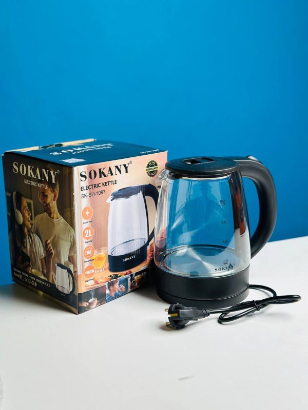 Sokany SK-1097 Glass Electric Kettle 2L 1500W