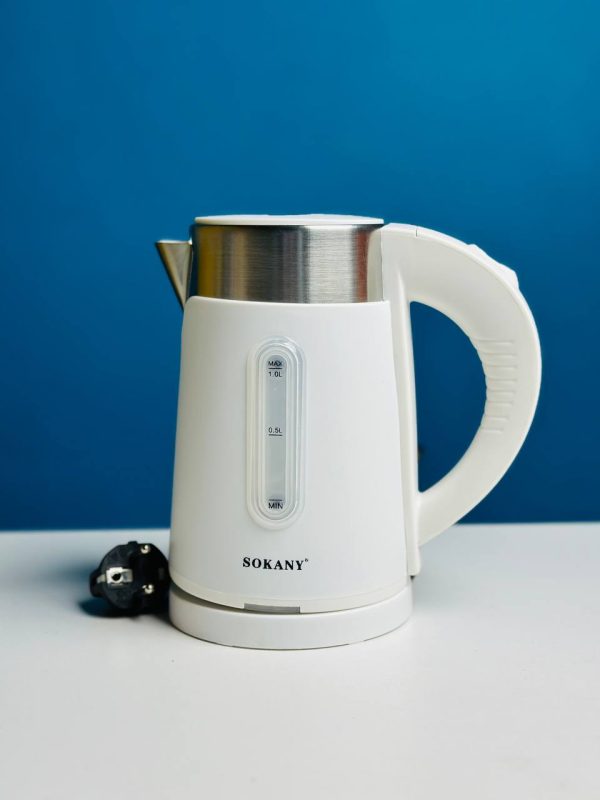 Sokany SK-0808 1L Electric Water Kettle – Random Color (Black/White)